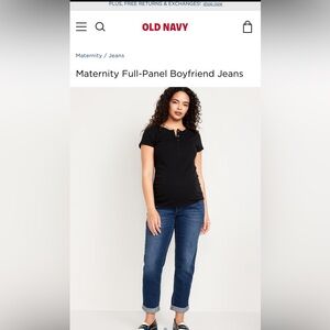 Old Navy full panel maternity jeans in acid wash grey. Large/size 12/14